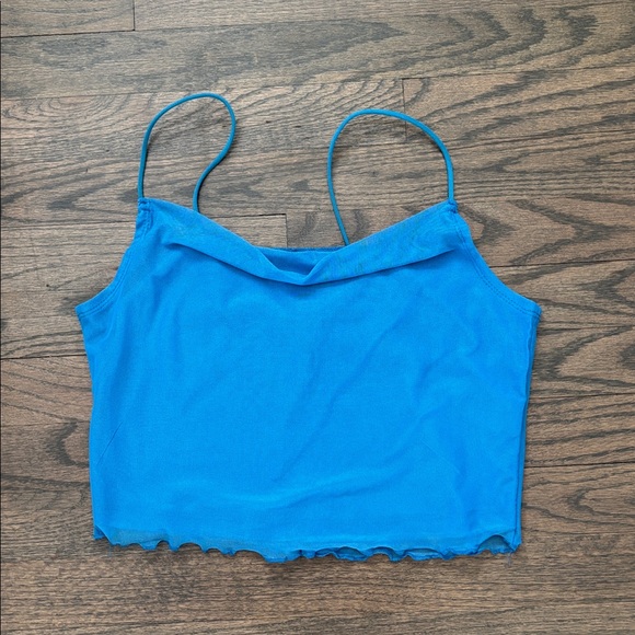 Riley + James Tops - Blue Women's Crop Top